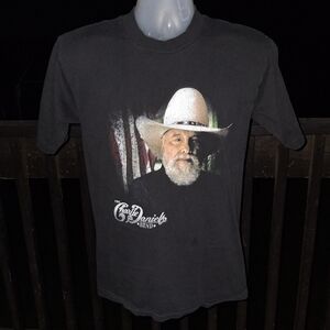 Vintage Charlie Daniels Country Music T Shirt Size Med